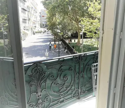 a view of a street from a balcony at Appartement 110m2 Nice plein centre in Nice