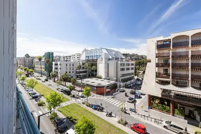 an overhead view of a city street with buildings at The place to be in Nice in Nice