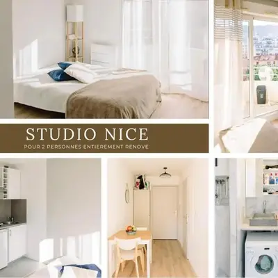 Studio cozy et moderne dans résidence à Nice