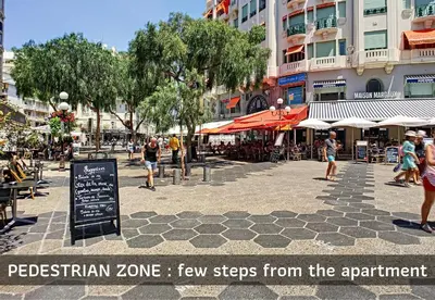 a group of people walking around a city street at Nestor&Jeeves - ADRIANA - Central, Close sea in Nice
