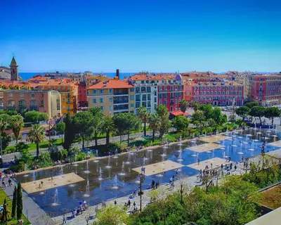 a view of a city with a river and buildings at Nestor&Jeeves - ADRIANA - Central, Close sea in Nice