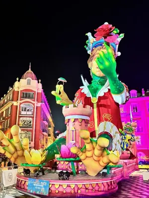 a large statue of a character in a parade at Magenta MaMa - Comfort & Charm in Nice Carré d'Or - Near beach in Nice