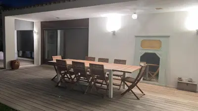 a large room with a bed and a large window at Magnifique Villa Moderne Avec Piscine in La Gaude