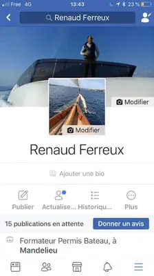 a picture of a man taking a picture of a boat at Balcony last floor harbour Nice parking on demand in Nice