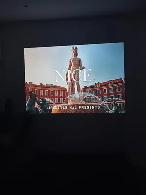 a picture of a statue in front of a building at Intimate Escape - Seaside - Spa Bath - WIFI - AC in Nice
