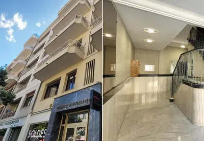 two images of a building with a staircase and a building at Nestor&Jeeves - ESCAPADE - Central - Near Beach in Nice
