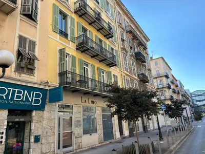 a building on the side of a street at New vieille ville cimiez Centre Nice in Nice