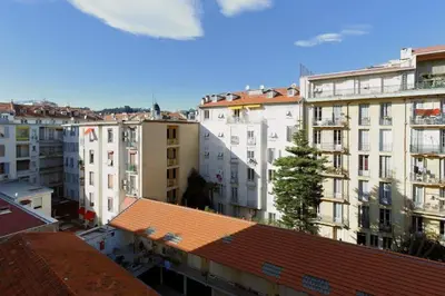 a view of a city with tall buildings at MyrAzur Carre d'Or in Nice