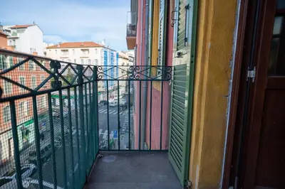 a balcony with a view of a city at GuestReady - Lovely Getaway in Nice