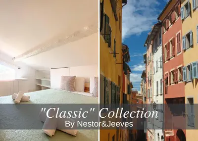 a collage of two pictures of a building at Nestor&Jeeves - VIEUX NICE DUPLEX - Studio - Central in Nice