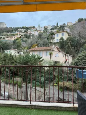 a view from the balcony of a house at Spacious Riviera Studio in Nice