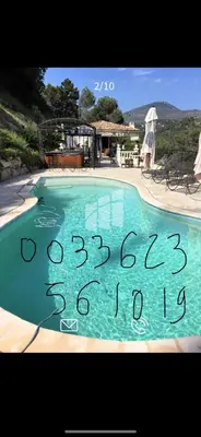 a picture of a swimming pool with numbers on it at Beautiful villa Nice in Nice