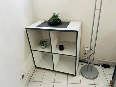 a washer and dryer in a corner of a bathroom at Magnan et ses plages de la Promenade des Anglais in Nice