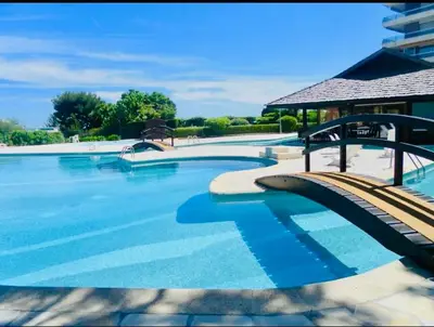 a large swimming pool with blue water at Nice Absea Belles Terres 1' in Nice