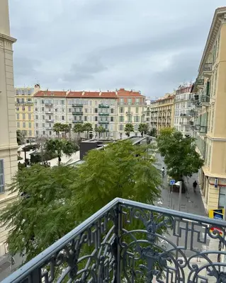 a view from a balcony of a city with buildings at Harmonie Nature au cœur de Nice in Nice