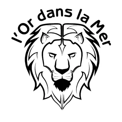 a head of a lion with the words of loans is a lion at l'Or dans la Mer Partner in Nice