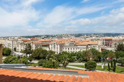 a view of a city with buildings and trees at 12, Boulevard Jean Jaures - Studio in Nice