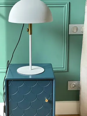 a table with a lamp on top of it at Bella Nissa Bnb - AC wifi - cosy - 2 bedrooms in Nice