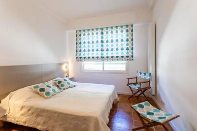 a bedroom with a bed and a window at LE LAFAYETTE AP4410 By Riviera Holiday Homes in Nice
