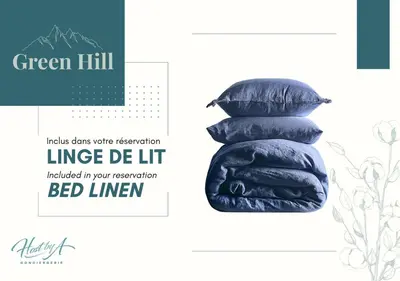 a stack of black sleeping bags with the words lime de lift included in your reservation at Green Hill Appartement à Nice Terrasse 130m2, Vue panoramique, Piscine, Parking Privé, Climatisation, WiFi in Nice
