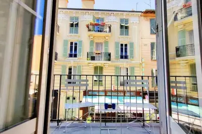 a view of a building from a window at Studio in the heart of Nice close to amenities in Nice