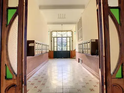 an empty hallway with a door in a building at Nestor&Jeeves - SWEET BEACH - Central - Near Beach in Nice