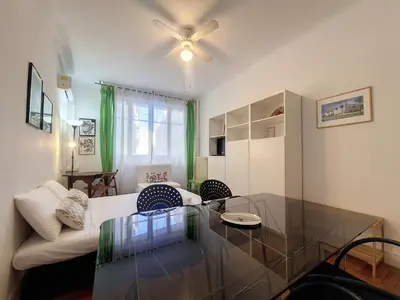 a living room with a glass table and a couch at Nestor&Jeeves - ROXANE - Near Negresco - Close Beach in Nice