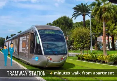 a rendering of a train on the tracks at Nestor&Jeeves - L ANCRE - Port Area - Close Old Town in Nice