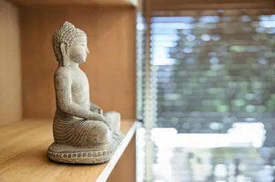 a statue of a woman sitting on a shelf at Perfect Location downtown - elegant apartment in Nice