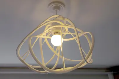 a light fixture hanging from a ceiling at CENTRE PROMENADE Golden Square Terrace 1 min Walk to the Beach AC in Nice