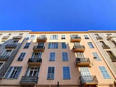 a tall building with balconies on the side of it at Nestor&Jeeves - COLIBRI PRESTIGE - Central - Close sea in Nice