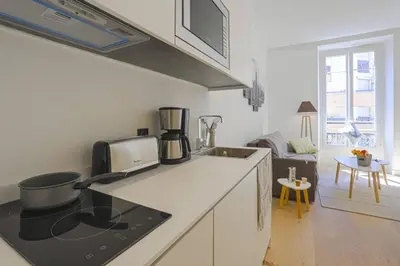 a kitchen with a counter top with a coffee maker at MY CASA - 48 GIOFFREDO - NEAR PLACE MASSENA in Nice