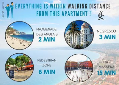 a collage of photos of destinations in malta and the beach at Nestor&Jeeves - SUNNY TERRACE - Central - Very close sea - Top Floor in Nice