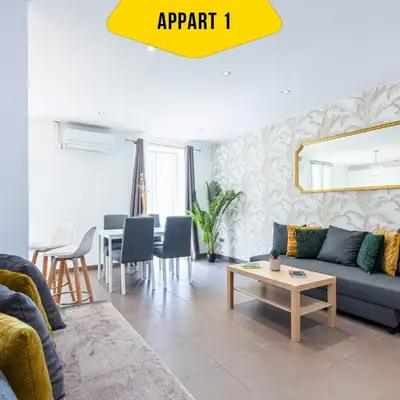 CASA REINE JEANNE- ideal groups & family -CENTRAL near train station - PARKING - New&CONFORT-AC