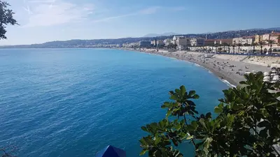 a view of a beach with a bunch of people at Nissa La Bella in Nice
