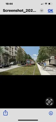 a screenshot of a picture of a train on a street at France Nice Promenade Des Anglais 80m² Piano in Nice