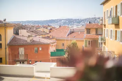a view of a city with buildings at La Providence Nice in Nice