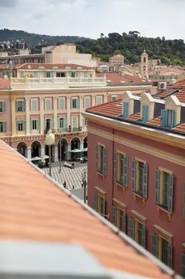 a view of a city from the roofs of buildings at Studio Côte Blanche - Welkeys in Nice