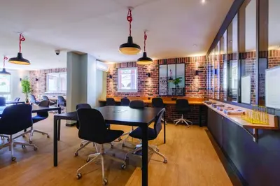 a meeting room with chairs and a table at Student Factory Nice in Nice
