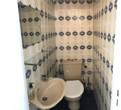 a bathroom with a toilet and a sink at **** Panoramic Top Roof in Beaulieu **** in Beaulieu-sur-Mer