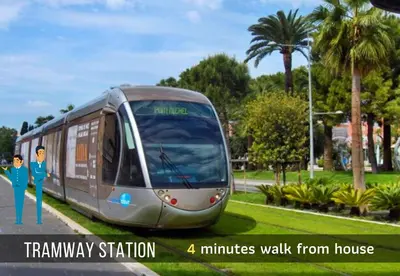 a rendering of a train on the tracks at Nestor&Jeeves - MAISON COURNICHEE - Central - Close sea - Atypical in Nice
