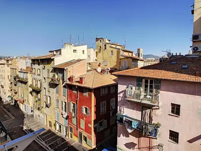 a group of buildings in a city at Le Mirador du Vieux Nice in Nice