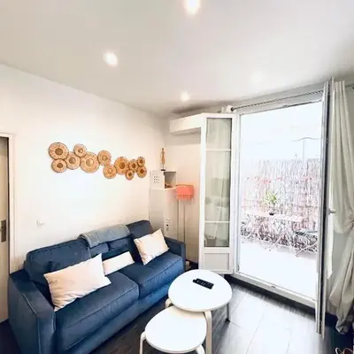 Studio Cocooning avec terrasse au calme Quartier Les Musiciens Mer à 7 minutes à pieds