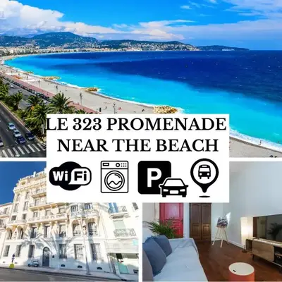 LE 323 PROM - BEACHFRONT - PARKING - NEAR TRAM &SUPERMARKET - AC - washing machine