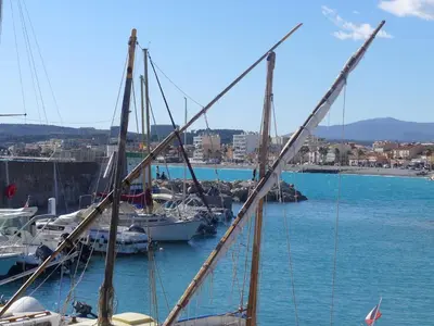 a group of boats docked in a harbor at Apartment L'Angelina-2 by Interhome in Cagnes-sur-Mer