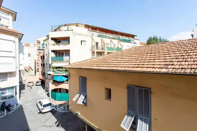 an overhead view of a city street with buildings at L44 1BDR Flat 10mins walk to port/Balcon, Parking, AC in Nice